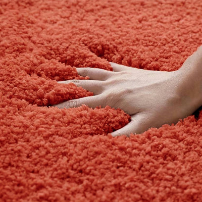 Luxury Microfibre Bath Mat Non-Slip - Terracotta
