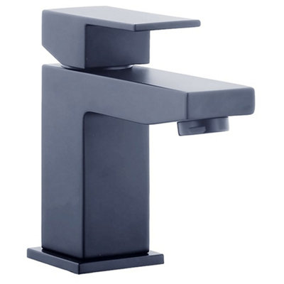 Luxury Modern Sleek Mini Mono Basin Mixer - Black