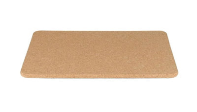 Luxury Natural Cork Bath Mat Anti-Slip Bamboo Wooden Bathroom Floor 62 x 46 cm