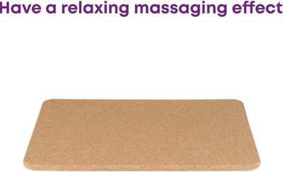 Luxury Natural Cork Bath Mat Anti-Slip Bamboo Wooden Bathroom Floor 62 x 46 cm - 5