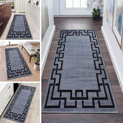 Luxury Non Slip Traditional Runner Rugs Large Kitchen Hallway Floor Mats Indoor/Outdoor Rug