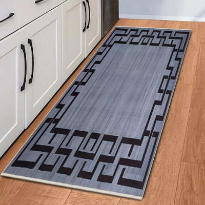 Luxury Non Slip Traditional Runner Rugs Large Kitchen Hallway Floor Mats Indoor/Outdoor Rug