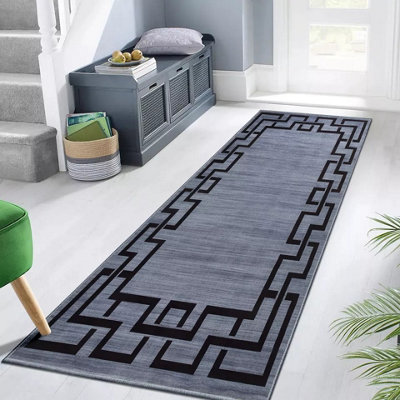 Luxury Non Slip Traditional Runner Rugs Large Kitchen Hallway Floor Mats Indoor/Outdoor Rug