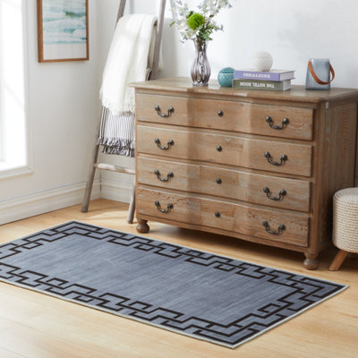 Luxury Non Slip Traditional Runner Rugs Large Kitchen Hallway Floor Mats Indoor/Outdoor Rug