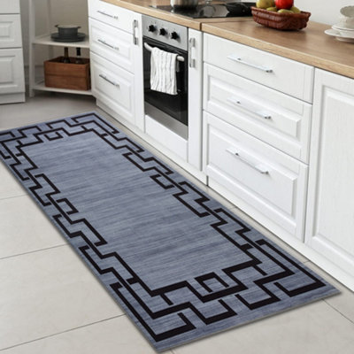 Luxury Non Slip Traditional Runner Rugs Large Kitchen Hallway Floor Mats Indoor/Outdoor Rug