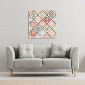 Luxury oriental tile (Canvas Print) / 101 x 101 x 4cm
