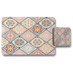 Luxury oriental tile (Placemat & Coaster Set) / Default Title