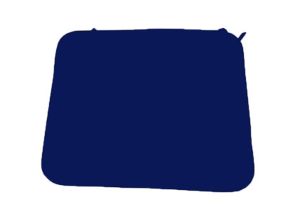 Luxury Piped Waterproof Seat Pads - Single Navy Cushion - Outdoor Cushion for Garden Furniture