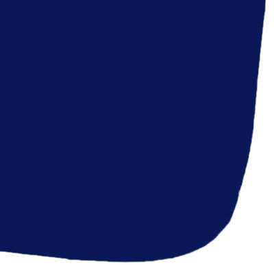 Luxury Piped Waterproof Seat Pads - Triple Navy Cushion - Outdoor Cushion for Garden Furniture
