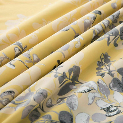 Luxury Printed Duvet Cover 3-Piece Ochre Blossom Reversible Quilt Covers Single Double King Super King Sizes Soft Duvet Bedding