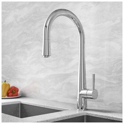 Luxury Pull Out Spout Single Lever Kitchen Sink Mixer