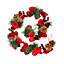 Luxury Red Rose Xmas Decoration Christmas Garland 1.2m