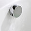 Luxury Round Chrome Overflow Bath Filler Tap & Click Clack Waste