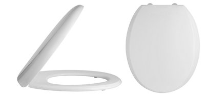 Wide round shop toilet seat