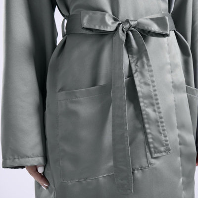knee length dresses for ladies Liquid Satin Dressing Gown – OMNIA