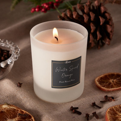Luxury Scented Candle Winter Spiced Orange Home Fragrance Table Candle 20cl