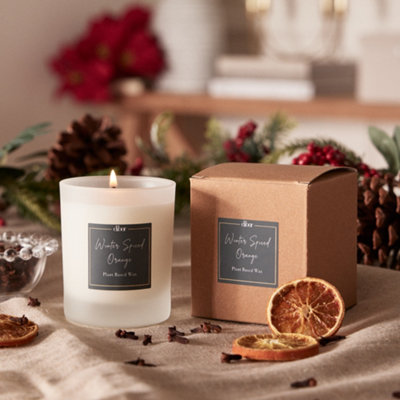Luxury Scented Candle Winter Spiced Orange Home Fragrance Table Candle 20cl