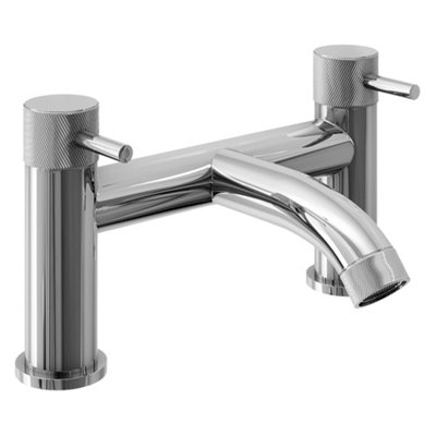 Luxury Solid Brass Round Lever Bath Filler Tap - Chrome