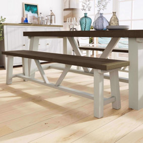 Luxury Solid Reclaimed Pine 1.8M Dining Bench