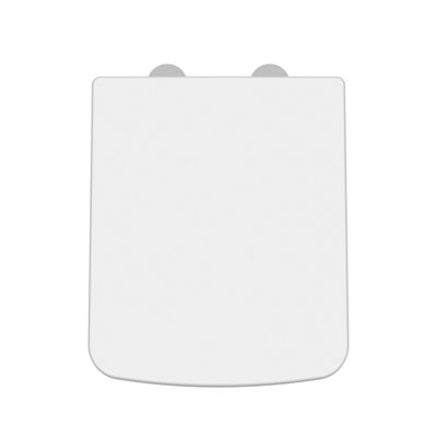 Luxury Square Top Fix Soft Close - Tapered Edge - White