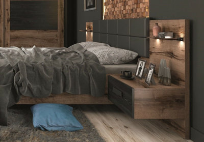 Super king bed with bedside tables discount