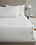 Luxury Super Soft Percale Plain 16" Deep Fitted Sheet Double White Fitted Sheet