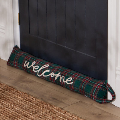 Luxury Tartan Welcome Door Draught Excluder