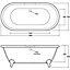 Luxury Traditional 1700mm Double Ended Bath