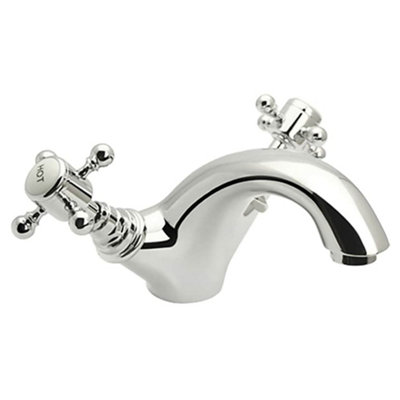 Luxury Traditional Mono Basin Mixer - Chrome Finish