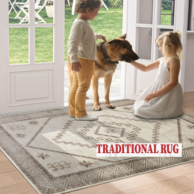 Luxury Traditional Rug Non Slip Kitchen Bedroom Floor Mat Indoor/Outdoor Rugs