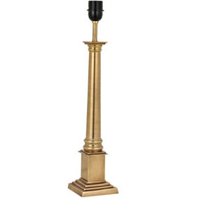 Luxury Traditional Table Lamp Light Solid Brass BASE ONLY 520mm Tall Bulb Holder