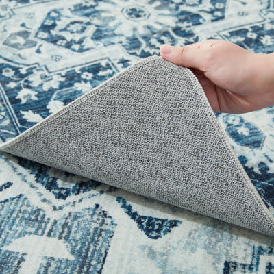 Luxury Tranquil Cashmere Rug Hallway Large Area Bedroom Carpet Indoor ...