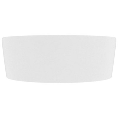 Luxury Wash Basin with Overflow Matt White 36x13 cm Ceramic