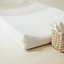 Luxury White Fabric Anti-Roll Changing Mat