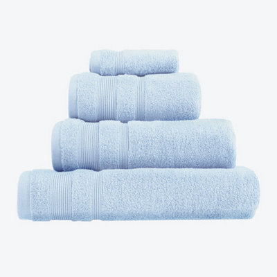 Luxury Zero Twist Egyptian Cotton Bath Towel - Baby Blue