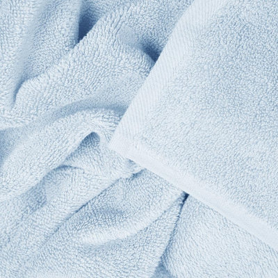 Luxury Zero Twist Egyptian Cotton Bath Towel - Baby Blue