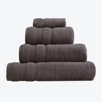 Luxury Zero Twist Egyptian Cotton Bath Towel - Charcoal Grey