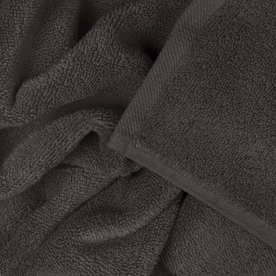 Luxury Zero Twist Egyptian Cotton Bath Towel - Charcoal Grey