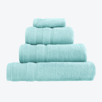 Luxury Zero Twist Egyptian Cotton Bath Towel - Duckegg