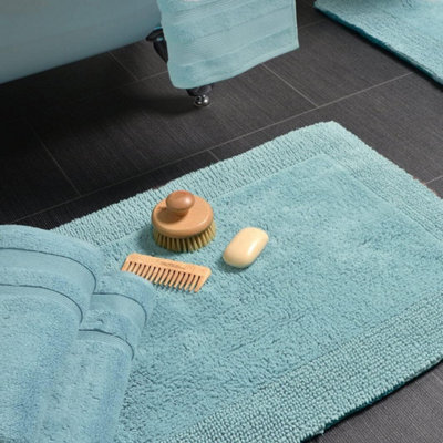 Luxury Zero Twist Egyptian Cotton Bath Towel - Duckegg - 6