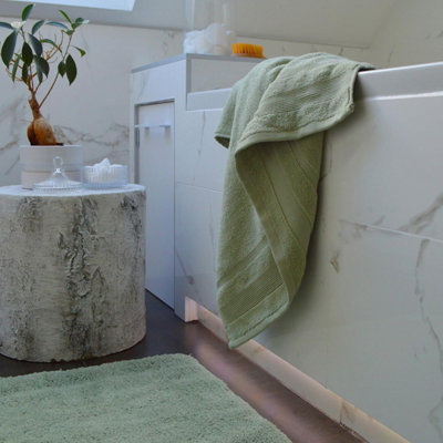 Luxury Zero Twist Egyptian Cotton Hand Towel - Sage Green - 6