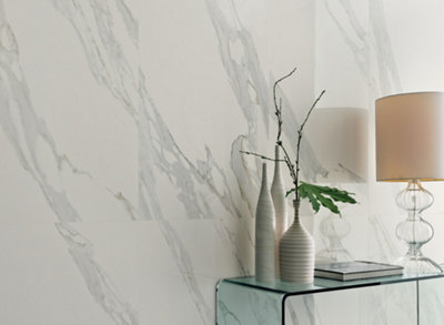 Luxus Calacatta Natural 600x600mm Porcelain Floor Tile Price Comparisons | Compare The Build