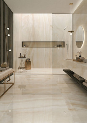 Luxus Onyks Natural 600x600mm Porcelain Floor Tile Price Comparisons | Compare The Build