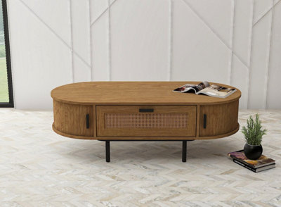 LV55, 1 Drawer Coffee Table, Light Oak