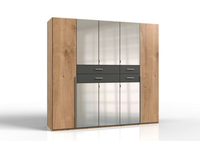 LVIV 5 door wardrobe with mirror and drawers