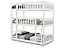 Lydia Triple Bunk Bed With Foamex 10 MATTRESSES INCLUDED, White Wooden High Sleeper Kids Bunk Bed, Solid Rubberwood Bed Frame