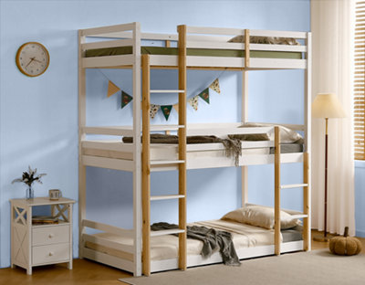 Lydia Triple Story Bunk Bed - White