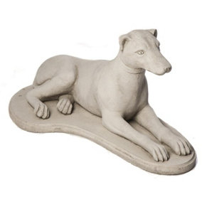 Lying Greyhound Garden Ornament