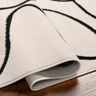 LYLOU Scandi Modern Beige Area Rug 80 x 150 cm