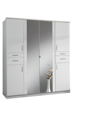 LYON 4 Door 4 Drawer and 2 Mirror wardrobe